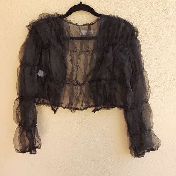 Aethereal Tank Air Sheer Puffed Top Size 4 Organza - Picture 2 of 15